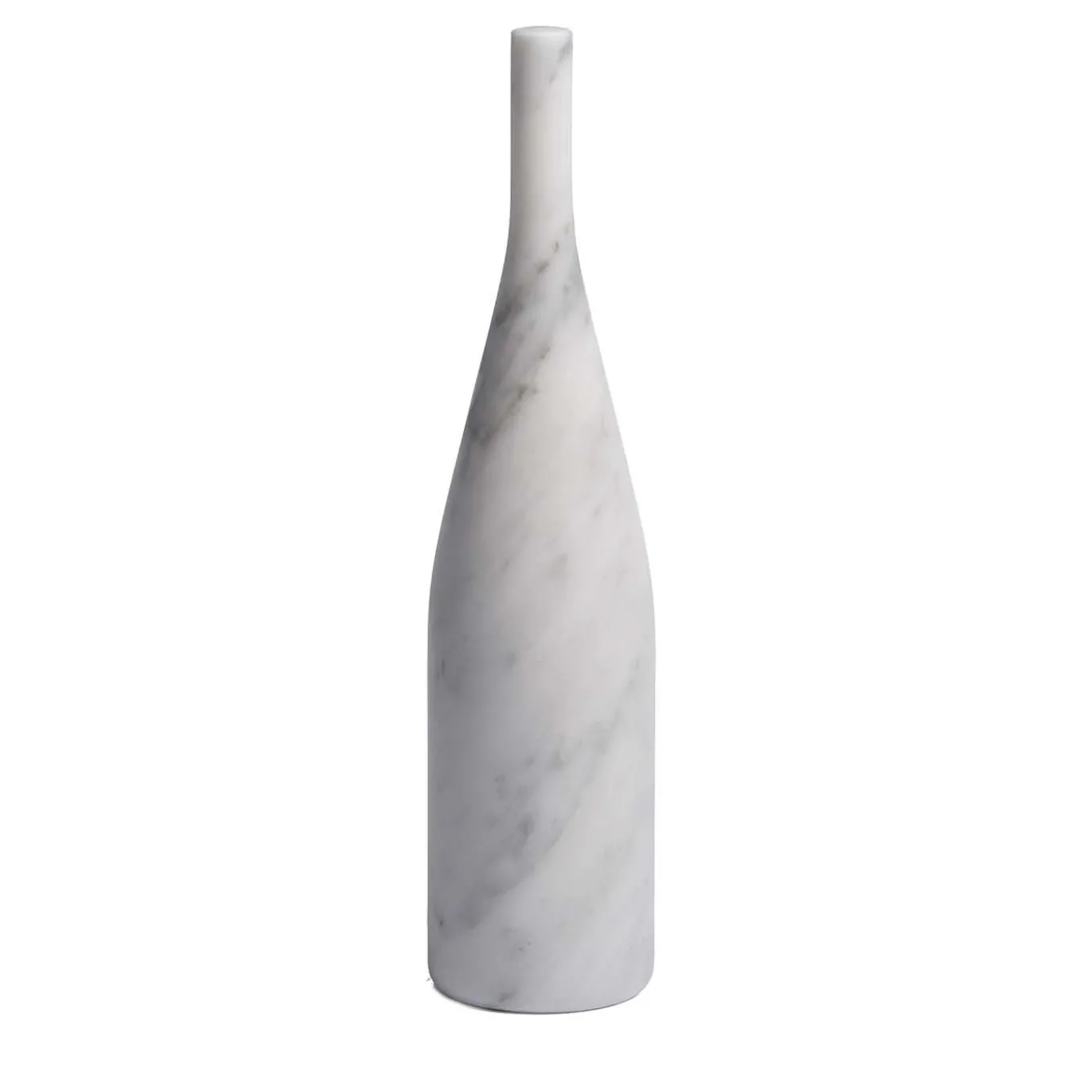 Bottiglia Decorativa Omaggio a Morandi in Marmo Bianco di Carrara