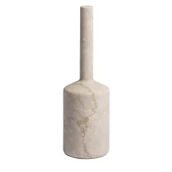 Bottiglia Decorativa Omaggio a Morandi Scultura in Marmo Botticino Bianco