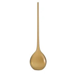 Bottiglia Decorativa Vaso Bolle a Goccia Marrone in Vetro di Murano