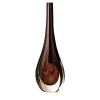 Bottiglia Decorativa Vaso Narciso Medio Specchiato Ametista in Vetro di Murano