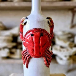 Bottiglia in Ceramica Policroma con Aragosta #2