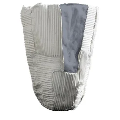 Bowl Cartoccio tall bianca con inserto grigio