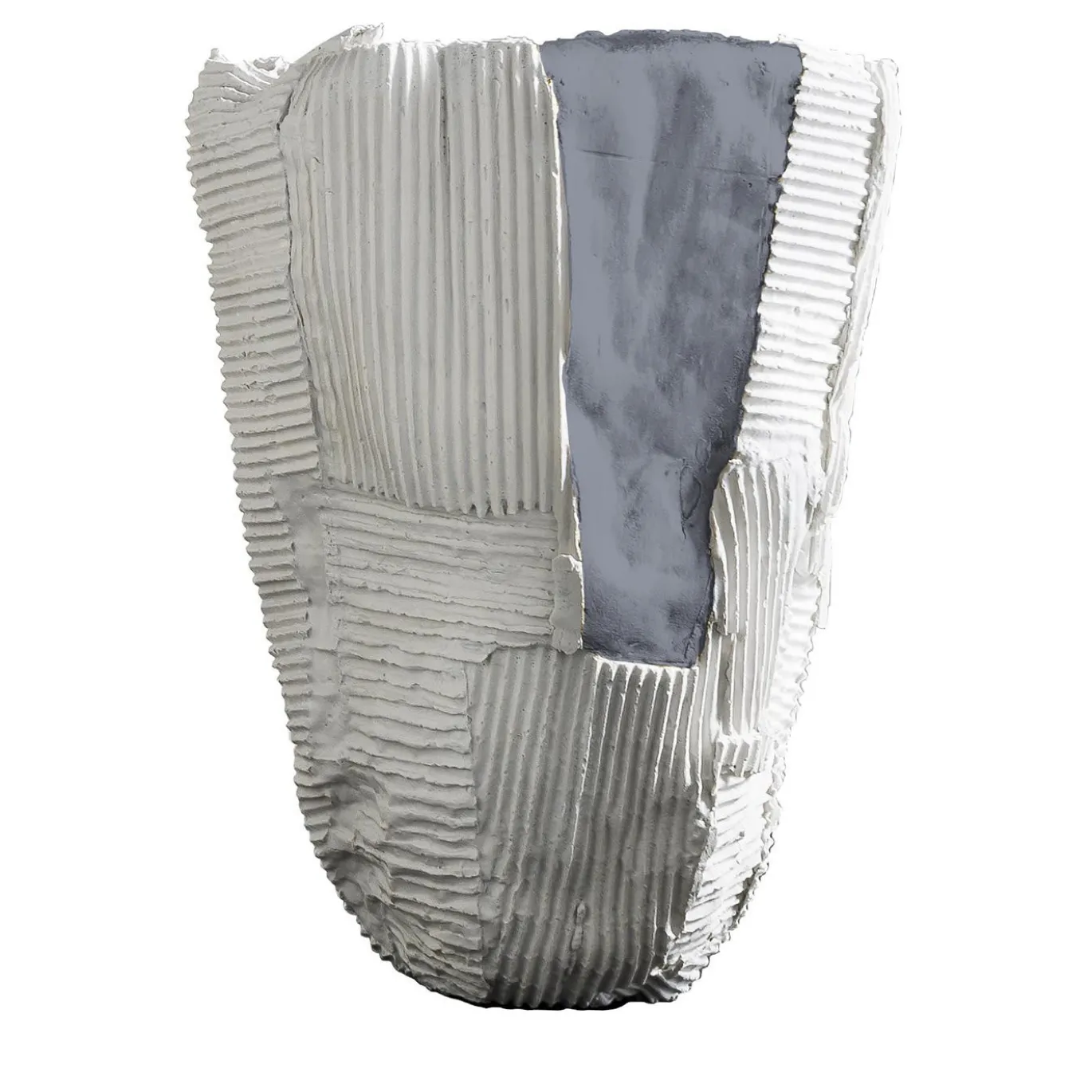 Bowl Cartoccio tall bianca con inserto grigio