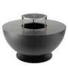 BQ157A Tulipano Barbecue Rotondo in Ferro Nero