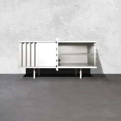 B-Side Credenza a 2 ante in MDF bianco perla