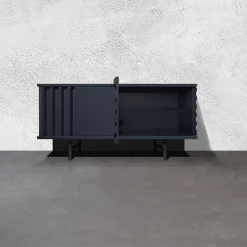 B-Side Credenza a 2 ante in MDF blu profondo