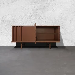 B-Side Credenza a 2 ante in MDF color marrone ruggine