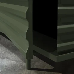 B-SIDE Credenza a 4 ante in MDF verde rosmarino
