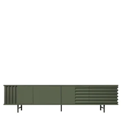 B-SIDE Credenza a 4 ante in MDF verde rosmarino