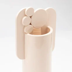 Bubble Family Marble Nebbia Vaso Beige