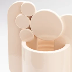 Bubble Family Marble Nebbia Vaso Beige