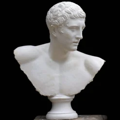 Busto del Discobolo in Gesso Bianco