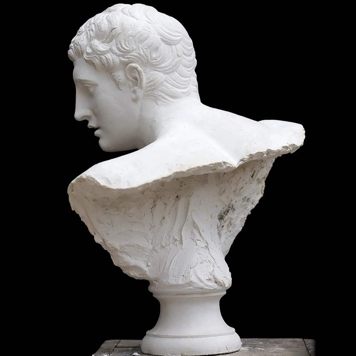 Busto del Discobolo in Gesso Bianco