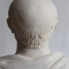 Busto di Ippocrate bianco di Carrara