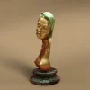 Busto Femminile in Bronzo con Pietre