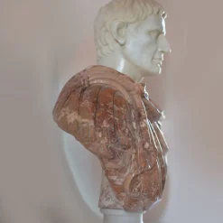 Busto in marmo dell'imperatore Ottaviano Augusto