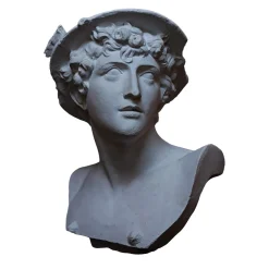Busto Mercurio in Gesso Bianco
