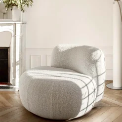 B15Z pearl bouclè armchair