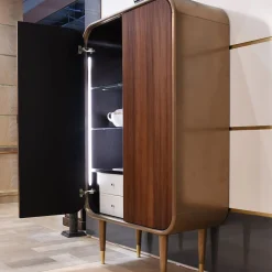 Cabinet Apollo in legno di noce