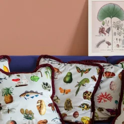 Cabinet De Curiosités Cuscino in velluto con elementi naturali #3