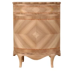 Cabinet ovale intarsiato in stile veneziano Venezia '700 Luigi XV