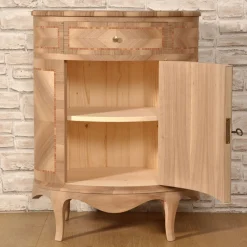 Cabinet ovale intarsiato in stile veneziano Venezia '700 Luigi XV