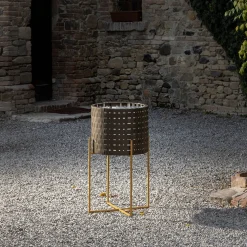 Cachepot Vitis Nexum oro e marrone
