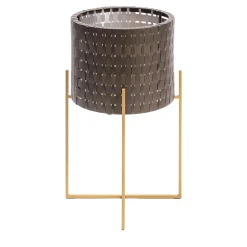 Cachepot Vitis Nexum oro e marrone