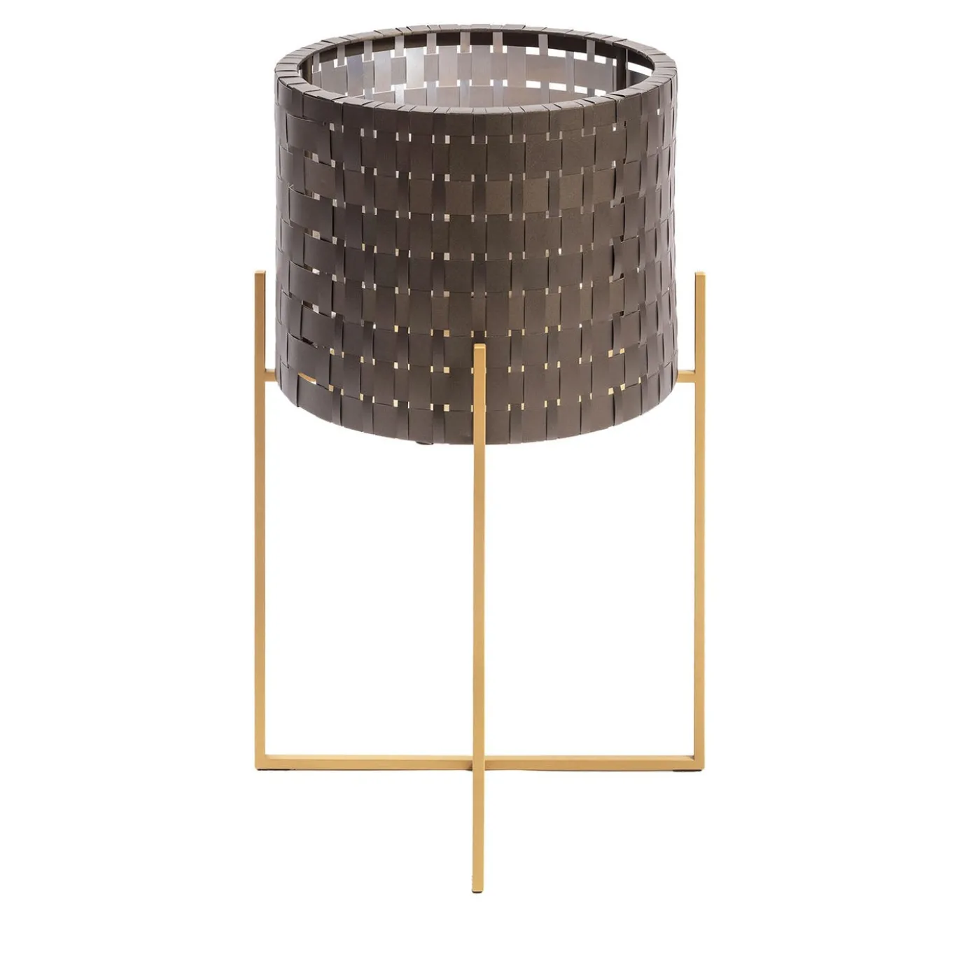 Cachepot Vitis Nexum oro e marrone