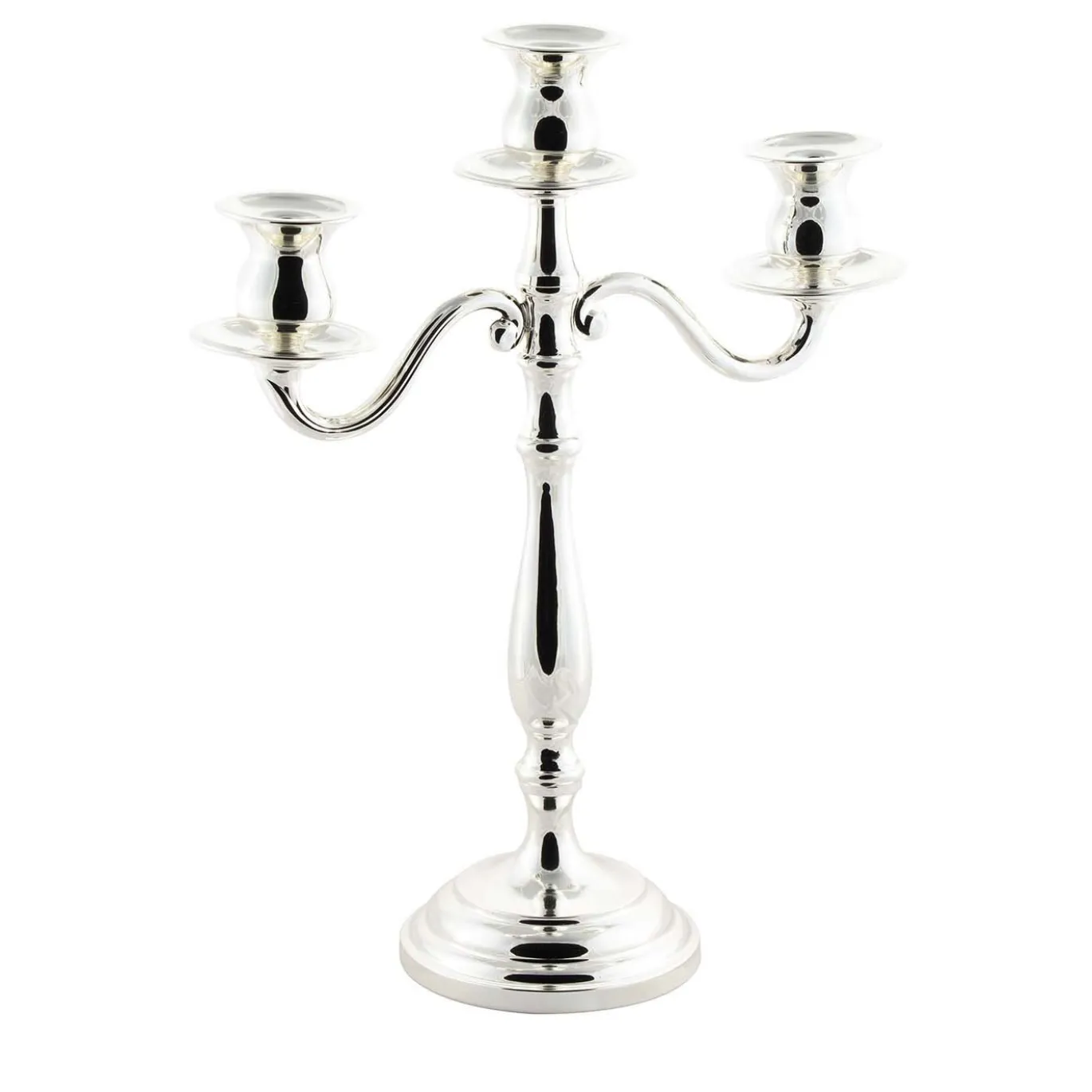Candelabro a 3 Braccia in Argento