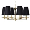 candelabro a 6 luci nero AMANDA