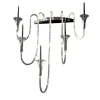Candelabro da parete Octopus a 5 bracci argentati