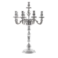 Candelabro Fiamme a nove bracci in argento sterling