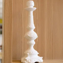 Candelabro in ceramica bianca Futura 24 di Paola Navone