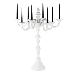 Candelabro Palladio a 8 luci bianco