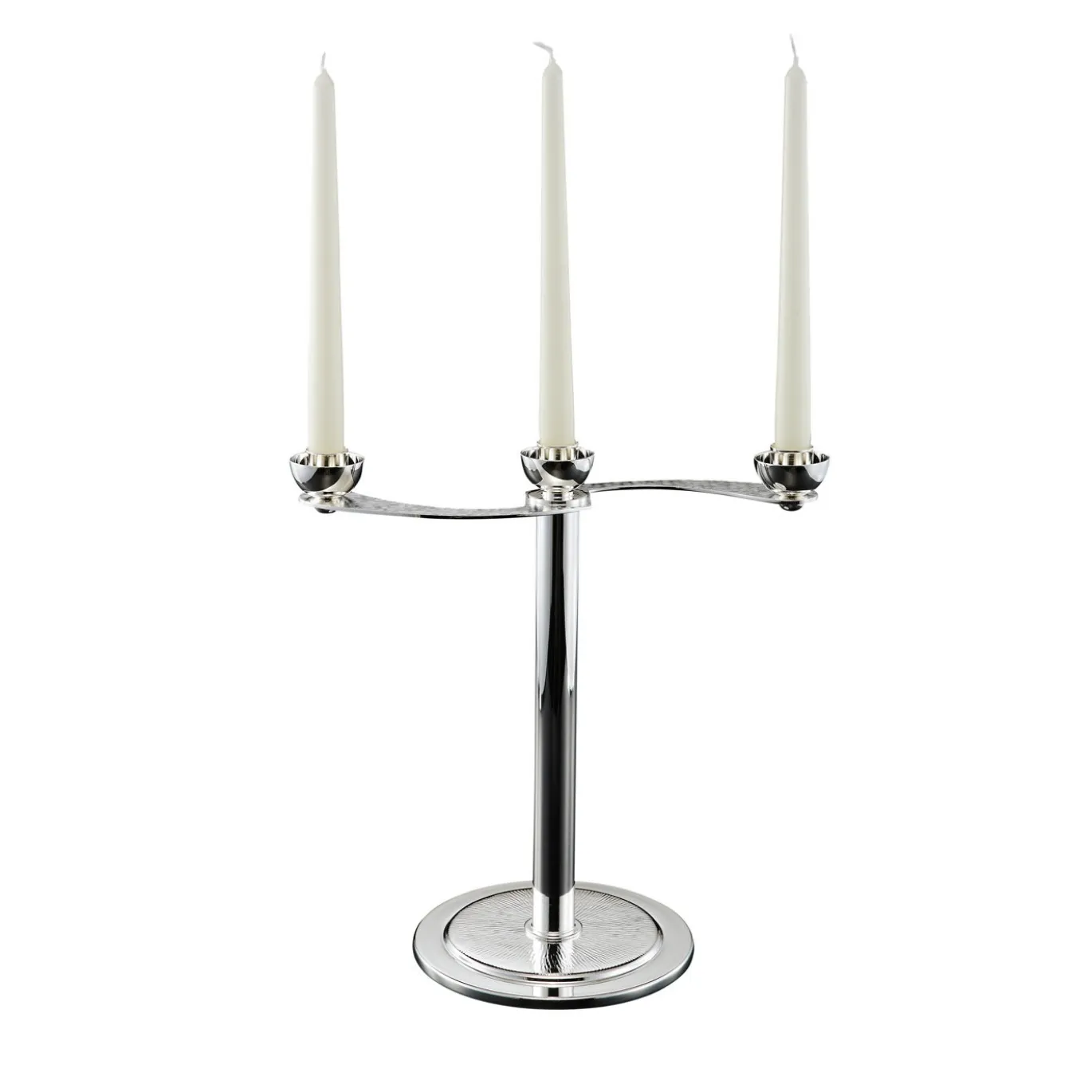 Candelabro Soffio a 3 candele in argento