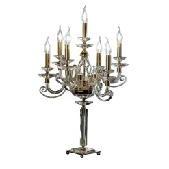 Candelabro trasparente Alicante 7 luci