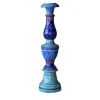 Candeliere in ceramica dai toni blu