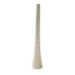 Candeliere Omega in ceramica bianca