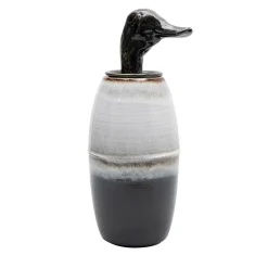 Canopo Anatra Vaso bianco e nero #3