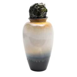 Canopo Civetta Vaso M bianco e nero