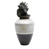 Canopo Gallo Vaso bianco e nero #1