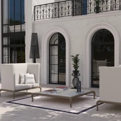 Canopo Love Seat da Esterno con Schienale Alto di Samuele Mazza