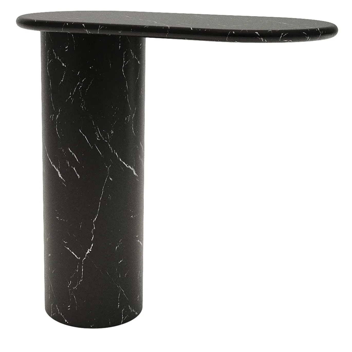 Cantilever L Nero Marquina Marble End Table di Matteo Zorzenoni
