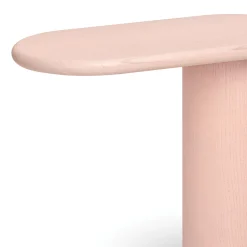 Cantilever L - Tavolino Laterale in Frassino laccato Rosa