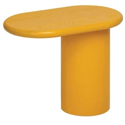 Cantilever S - Tavolino Laterale Ovale in Frassino Giallo