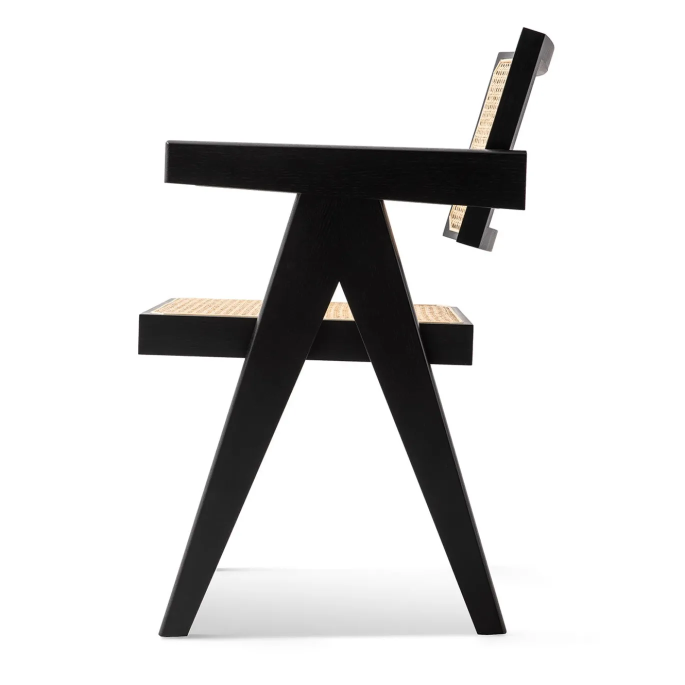 Capitol Complex Office Chair, Hommage à Pierre Jeanneret - Seduta in paglia di Vienna
