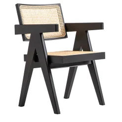 Capitol Complex Office Chair, Hommage à Pierre Jeanneret - Seduta in paglia di Vienna