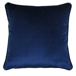 Carrè Blu Cuscino Quadrato in Velluto di Seta