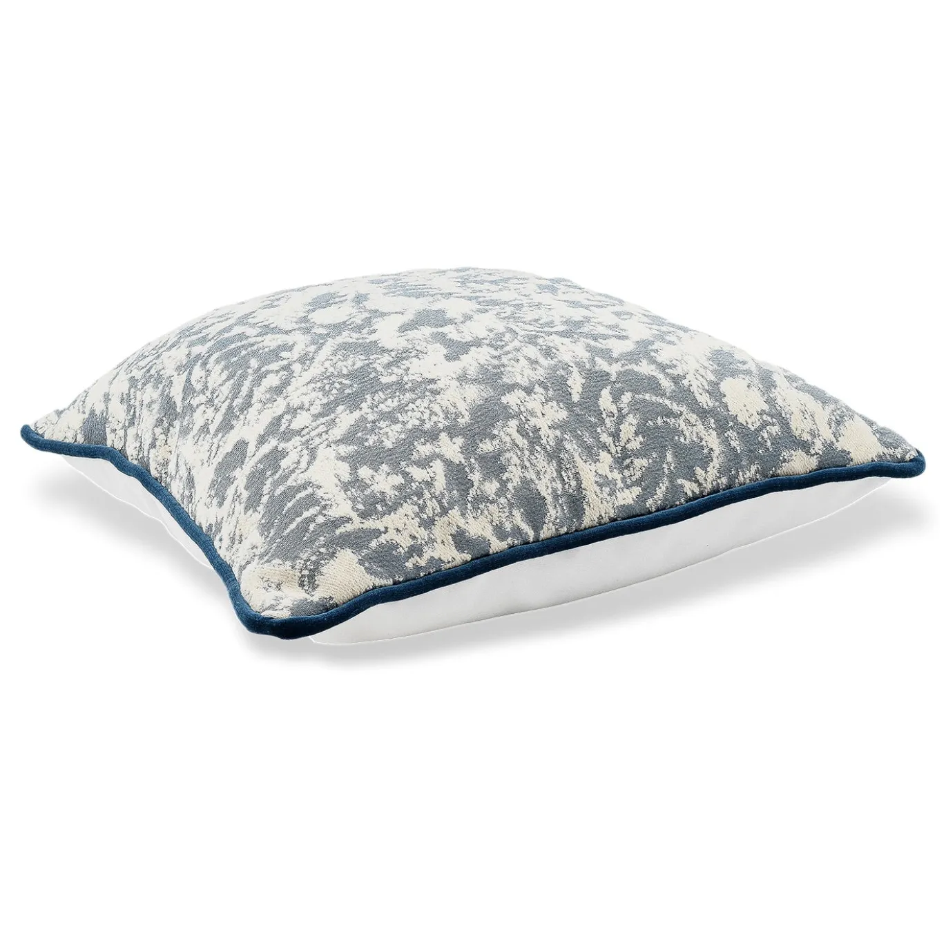 Carrè Blu e Bianco Cuscino Quadrato